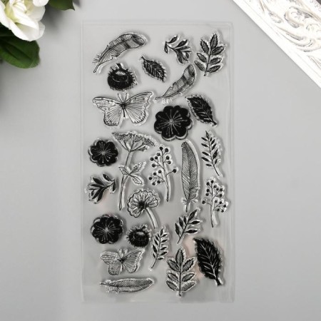 Stamp for creativity Silicon "Herbarium" 20x10 cm