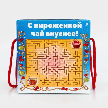 Parcel "Snake" with handles with a game and animation of 1000 grams New Year's gift set No. 352-3