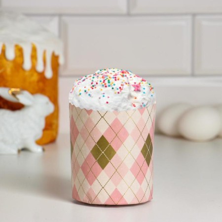 Paper form for cake "rhombics" 70 x 85 mm