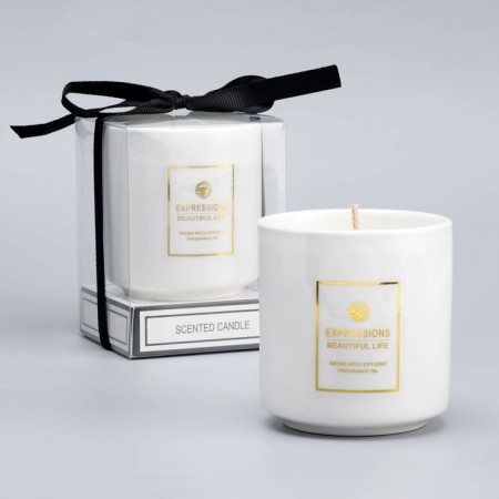 Aromatic candle "Expressions Beautiful Life", aromatic herbs, 6.5x9 cm-2