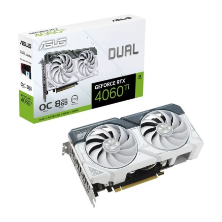 The ASUS PCI-E 4.0 Dual-RTX4060TI-O8G-WHITE NVIDIA GEFORCE RTX 4060TI 8GB 128BIT GDD 103395-6