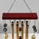 Wind Music Metal, tree "Yin-Yang" 8 tubes 5 bells 56x19.5x5 cm