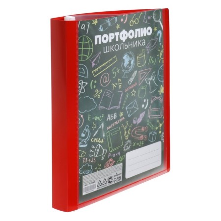 A4 Portfolio folder, calligrata "fun school", plastic, on 4 rings, for a student, 20 files-1