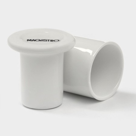 Porcelain stand for toothpicks Magistro "Classics", d = 5 cm, white color-4