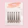 Hair clips, set - 6 pcs, 7 cm, silver color