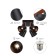 Lamp wall-flowing spot RIVOLI Acuto 7015-704 4he27, 40W, turning