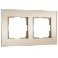 Frame for 2 posts Senso (champagne, glass Soft-Touch) W0023111