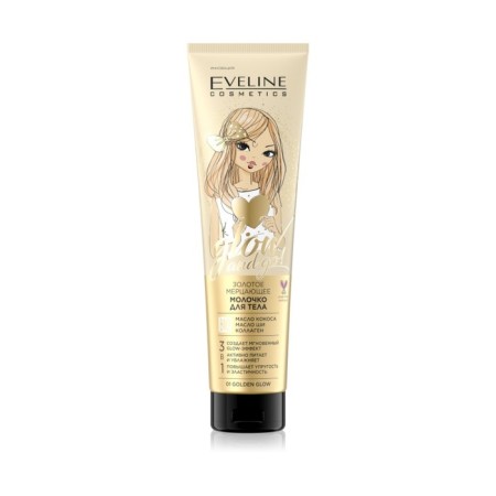 Eveline Glow and Go milk, shimmering 3B1 gold, 150 ml
