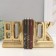 Book holders Ceramics "Inscription - Book" Set 2 pcs gold 28x7x17.5 cm