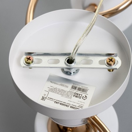 Junik chandelier 3he27 40W white-gold 64x20x24 cm Bayerlux-8