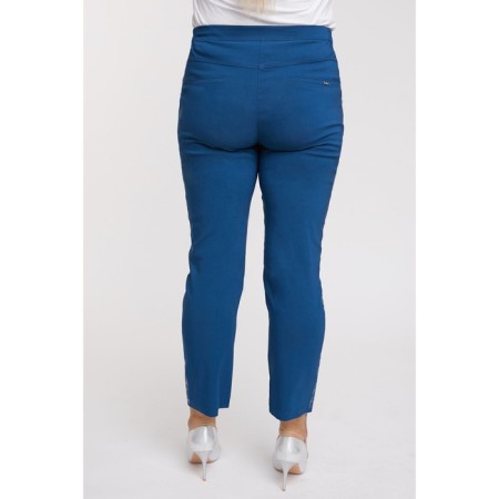 Female trousers, size 56, blue color-3