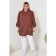 Women's tunic, size 62, brown color