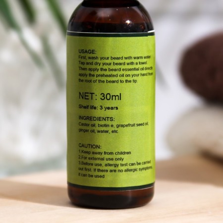 Cosmetic oil for beard and mustache with green tea extract, 30 ml-1