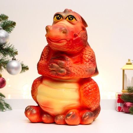 Pigger "Dragon Giant" 33x30cm, red with gold-1
