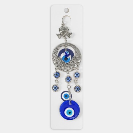 Suspension from the evil eye Metal "Wings" 6x22 cm-4