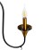 Elimin chandelier 5he14 40W black and gold 56x75x56 cm Bayerlux
