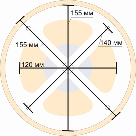 Ventilation valve d = 125mm of thermodrevsin base metal-3