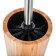 Axentia bonja toilet from bamboo and stainless steel Ø 9.5 cm, height 36 cm