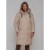 Coat insulated winter female, size 50, beige color