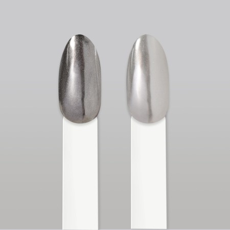 Nail rubbing, with an applicator, chrome silver color-7