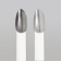 Nail rubbing, with an applicator, chrome silver color