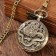 Pocket clock "Dragon", quartz, d dial-4.7 cm, chain L-38 cm