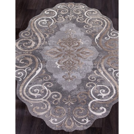 Rectangular carpet Karmen Hali Safir, size 78x150 cm, color Grey/Brown-1