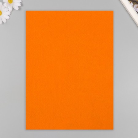 A set of felt 22x30 cm, 5 sheets, Korea, col. orange-3