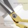 Clothing, mowed blade, 10.5 ", 26.5 cm, gold color.