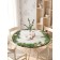 Grinding tablecloth "Christmas vignette", round, oxford, elastic band, size 140x140 cm, diameter 105-120 cm