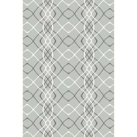 Rectangular carpet Merinos Silver, size 150x190 cm, Gray color