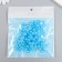 Decor for creativity plastic "Half of beads. Blue" 20 g 0.8x0.8 cm