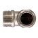 STM square, 1/2 ", nickelized brass