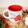 Ceramic New Year's Elongesture Mug The attention of "warmth and comfort", 380 ml