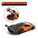 Metal machine "coupe", 1:24, door, hood, trunk, inertia, color orange open