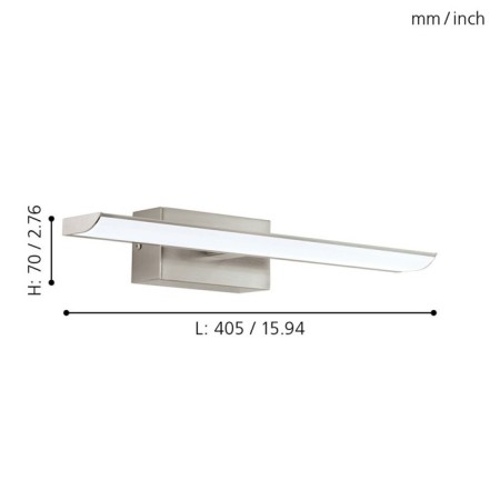 Bra Tabiano, 2x3.4W LED, 4000K, 600LM, chromium color-1