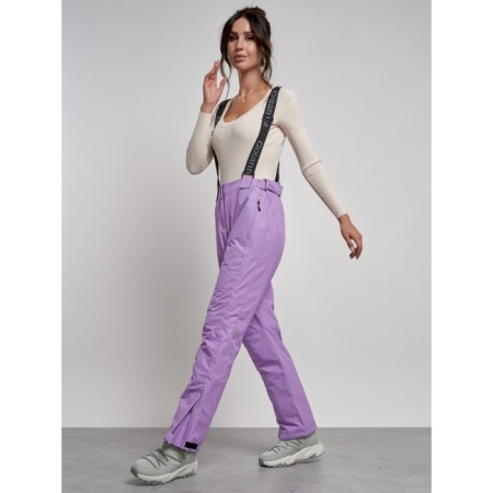Semi -combinezone ski insulated female winter, size 50, purple color-20