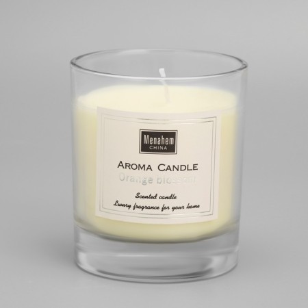 Aromatic candle "Aroma Candle", orange flower, 8x9 cm-3