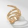 Ring Metal "Trend" is twisted, the color is gold, dimensionless