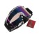 Mask glasses for motorcycle engineering, glass blue-violet chameleon, black and white, OM-18