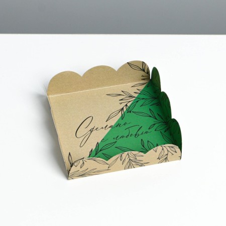Bearbox, confectionery packaging with PVC lid, “made with love”, 10.5 x 10.5 x 3 cm-2