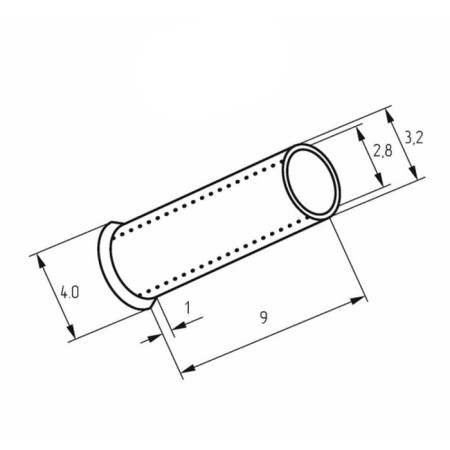 Boat-9 mm pins 4 mm² tips (NSHV 4.0-9/NG 4.0-9) Rexant-1