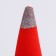 Clown carnival cap on elastic band, red, foam