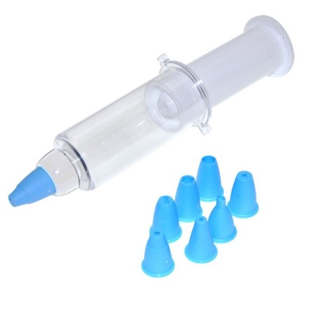 Decorator for cream with 8 nozzles "Economy" 16 cm D 5 cm color mix-1
