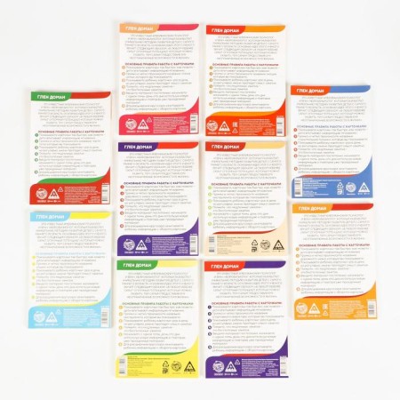 Mix Training cards according to the method of Glen Doman “We Expand the horizons”, 10 pieces, A6, 2+-11