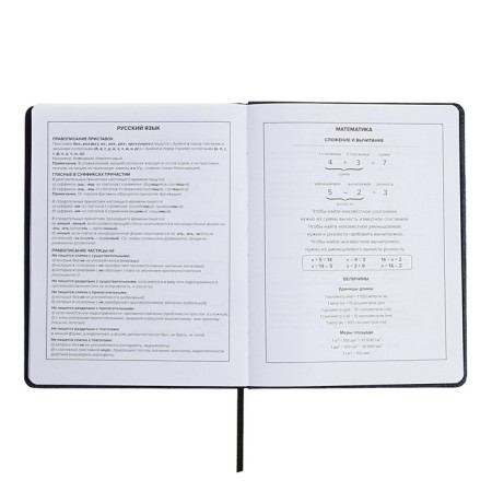Universal Diary Grade 1-11, 48 sheets "fighter", solid cover of artificial leather, lies, universal cheat sheet, block 80 g/m2-9