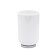 Alba glass, white/chrome color