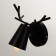 Bra "Lungo" E27 40W black 18x7x9 cm