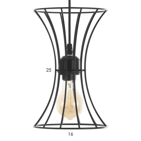 Bayerlux lamp "Anetta" E27 40W black 16x16x23-123cm-5
