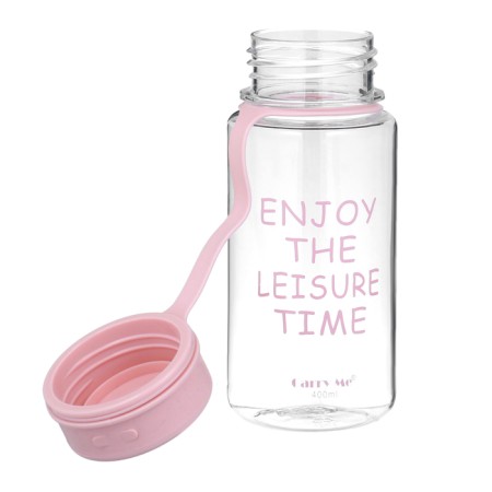 Water bottle, 450 ml, with a strainer, 17.5 x 10.5 cm, pink-1